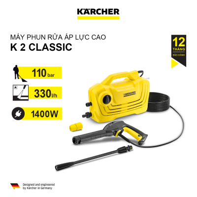 Máy phun rửa áp lực cao  Karcher,  K 2 Classic *SEA, model: 1.600-971.0