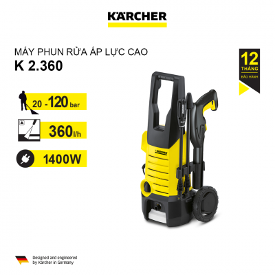 Máy phun rửa áp lực cao  Karcher,  K 2.360, model: 1.601-686.0