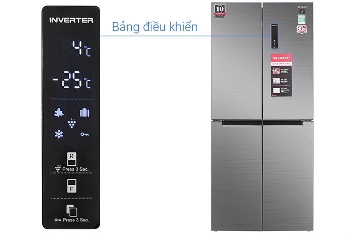 TỦ LẠNH SHARP SJ-FXP480V-SL