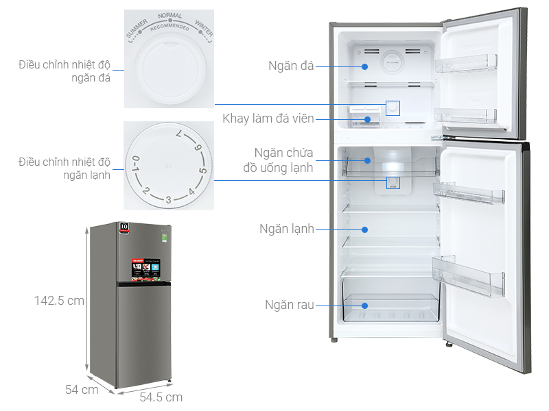 TỦ LẠNH SHARP SJ-X215V-SL Inverter 197 lít