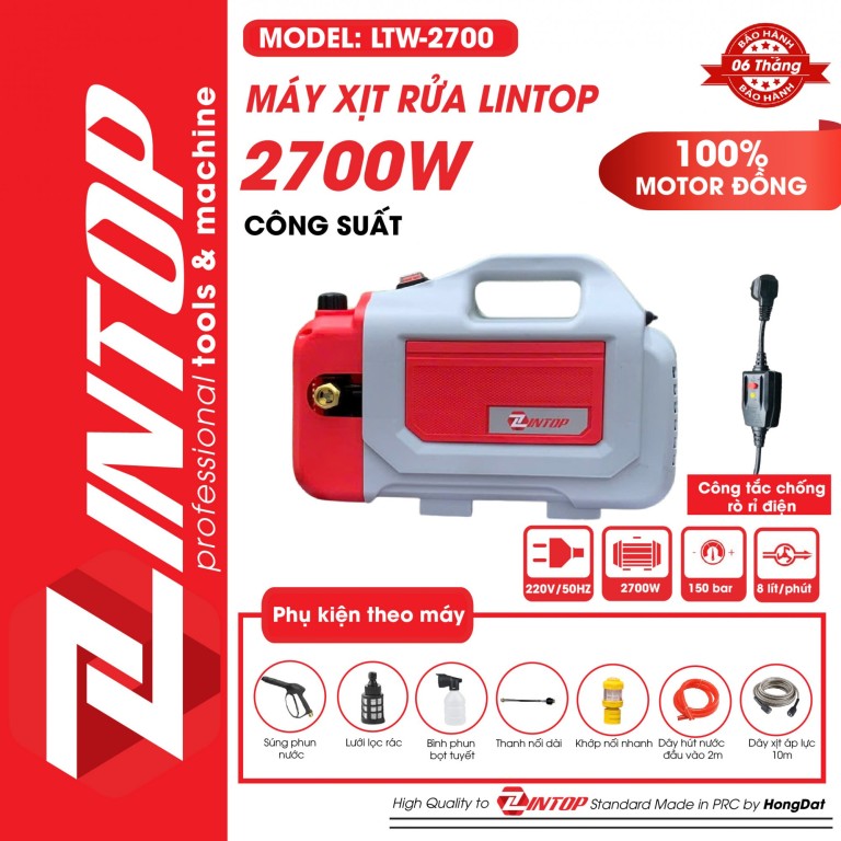 MÁY PHUN XỊT RỬA LINTOP LTW-2700