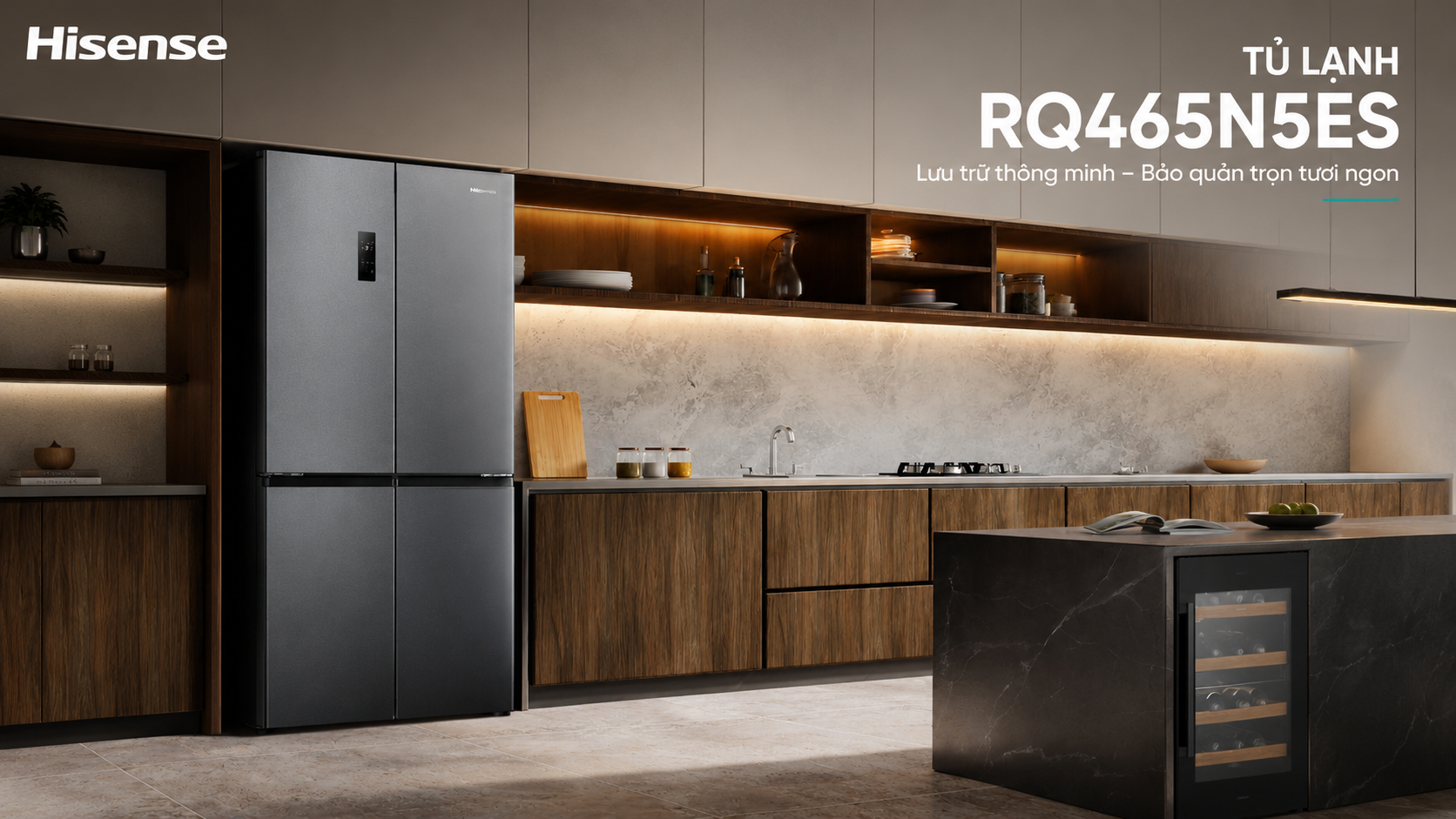 tủ lạnh Multi Door Hisense RQ465N5ES
