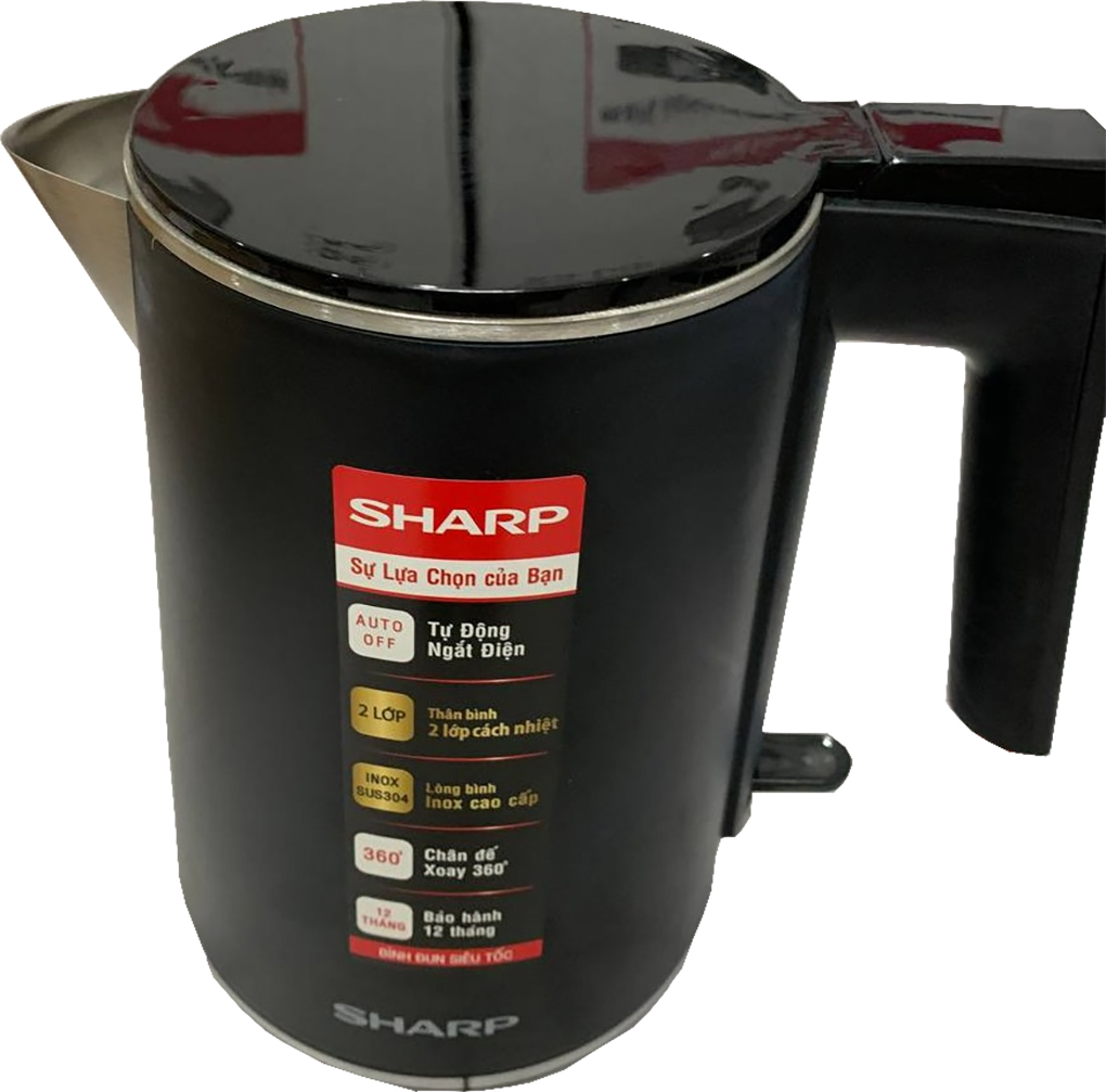 BÌNH ĐUN SIÊU TỐC SHARP EKJ-10DVPS-BK