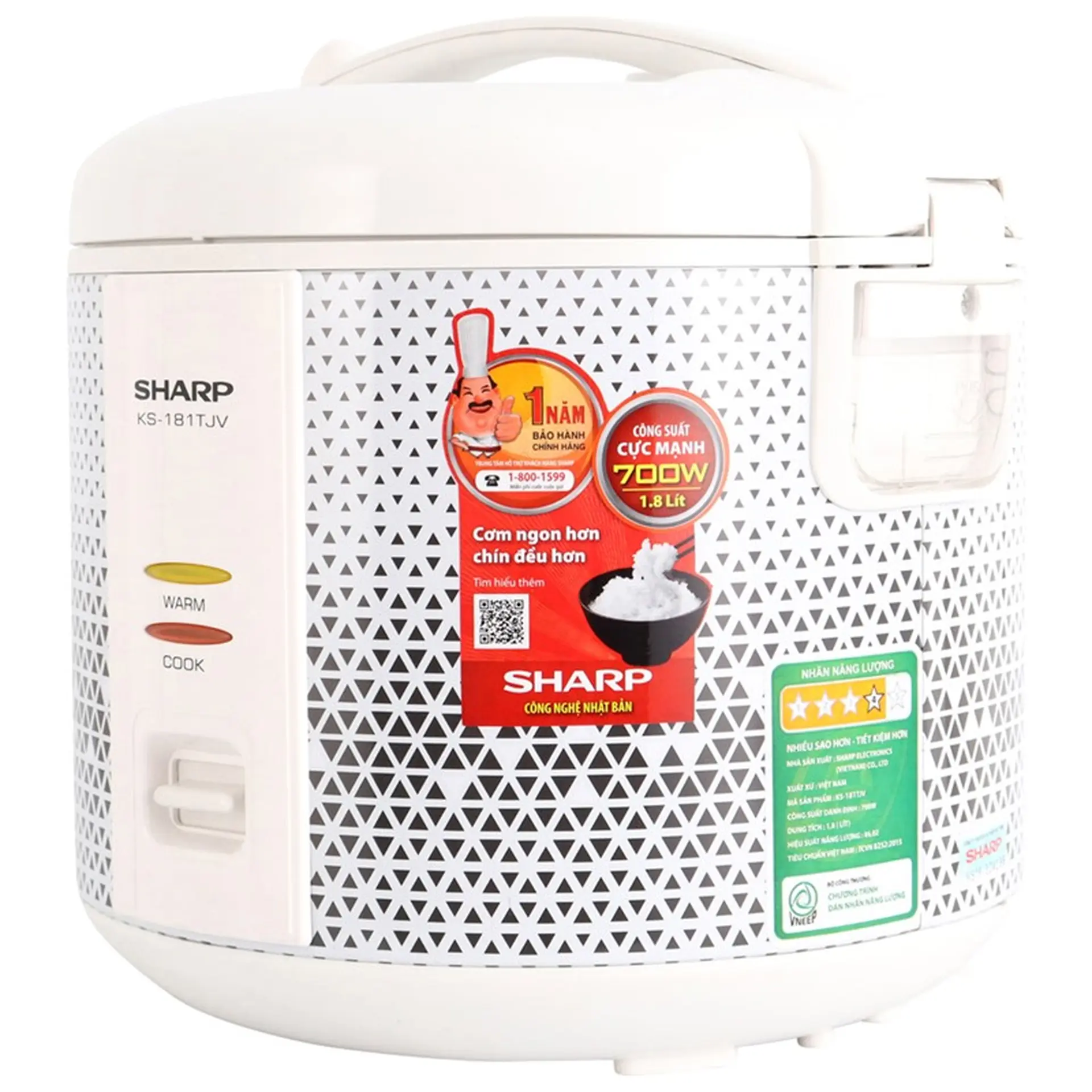 NỒI CƠM ĐIỆN SHARP KS-181TJV