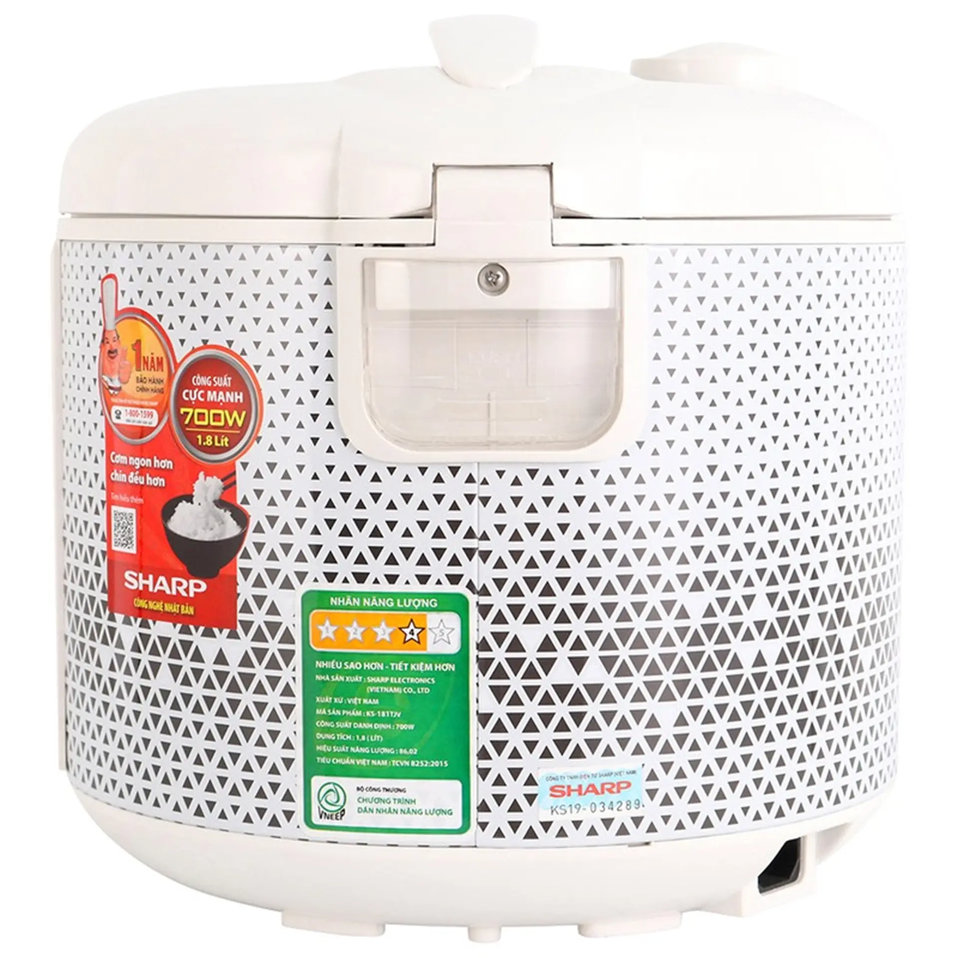 NỒI CƠM ĐIỆN SHARP KS-181TJV