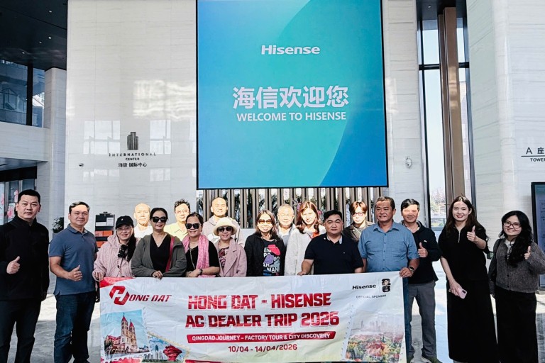 AC DEALER TRIP 2026: CÙNG HỒNG ĐẠT MỤC SỞ THỊ ĐẾ CHẾ CÔNG NGHỆ TOÀN CẦU HISENSE TẠI TRUNG QUỐC